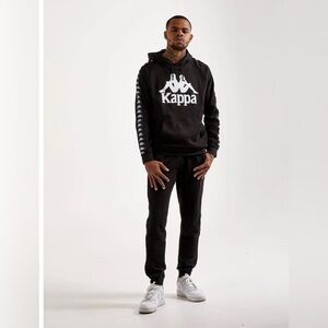 Kappa Black Tracksuit with Logo